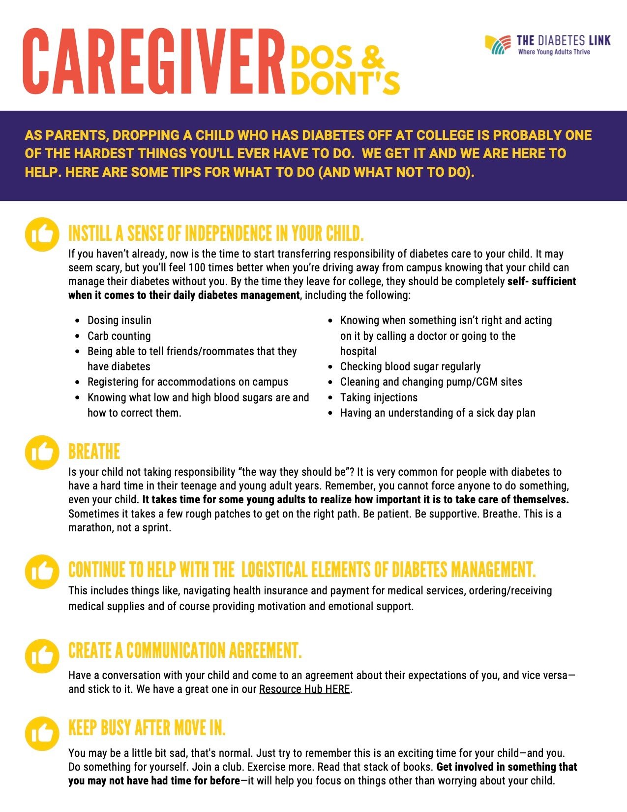 Caregiver Dos and Donts
