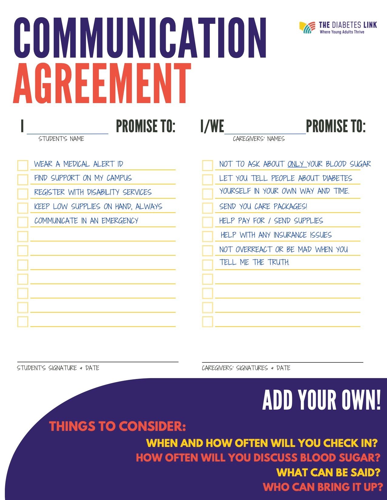 Family Communication Agreement