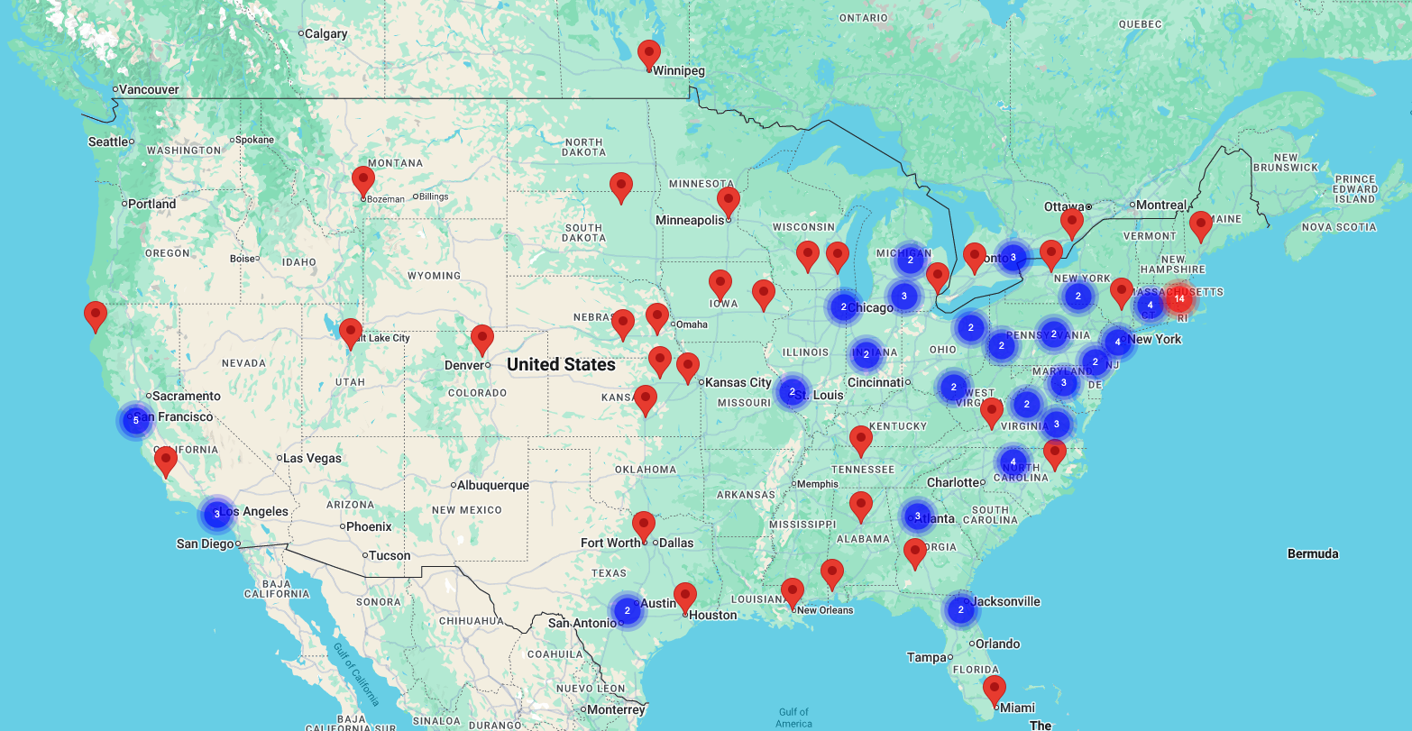 map screenshot of all chapters
