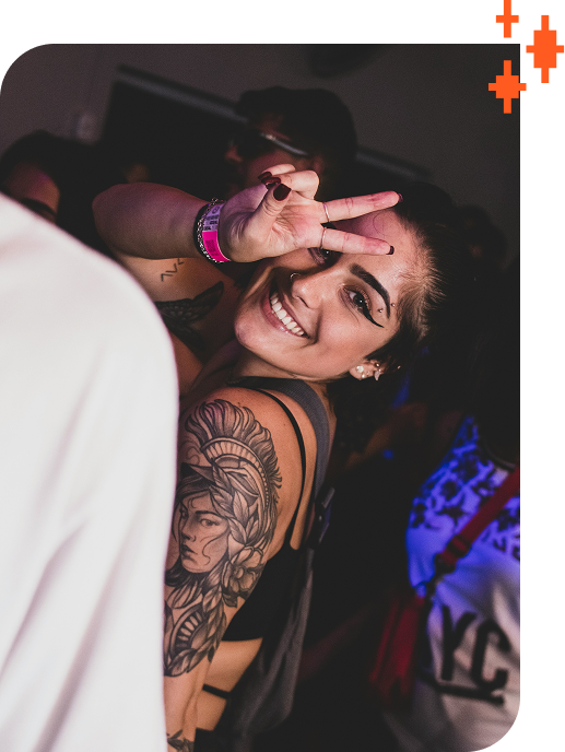 woman at party